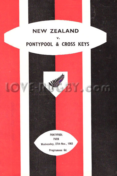 Pontypool and Cross Keys New Zealand 1963 memorabilia